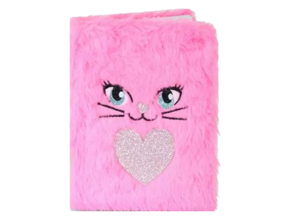 Фото - Блокнот хутряний 19*14см, 36К, 80 арк, в лінію з малюнком Кішка з сердечком 60201 Фото - Блокнот хутряний 19*14см, 36К, 80 арк, в лінію з малюнком Кішка з сердечком 60201