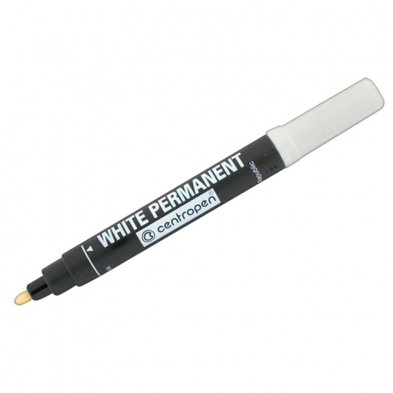 Фото - Маркер Permanent White 8586 2.5 мм білий (уп.10) 9504 Фото - Маркер Permanent White 8586 2.5 мм білий (уп.10) 9504