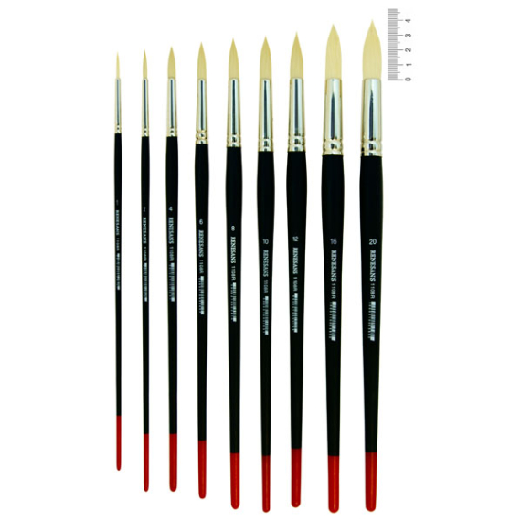 Фото - Пензель Синтетика кругла, Milk 1108R, № 1, д.р. KOLOS/ArtMaster (6/12) 24282