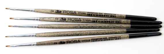 Фото - Пензель Синтетика плоска, імітація мангуста 1T24, № 6, к.р. ROSA 16137 Фото - Пензель Синтетика плоска, імітація мангуста 1T24, № 6, к.р. ROSA 16137