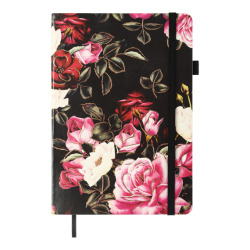 Блокнот діловий CHERIE А5, 96л, чистий, обкладинка штучна шкіра, чорний