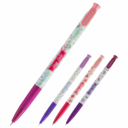 Фото - Ручка кулькова автом. Warm Braw, синя 50220