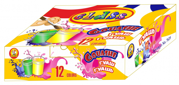 Фото - Фарби гуашеві 12кол.,120 мл., 7619,CLASS 40649 Фото - Фарби гуашеві 12кол.,120 мл., 7619,CLASS 40649