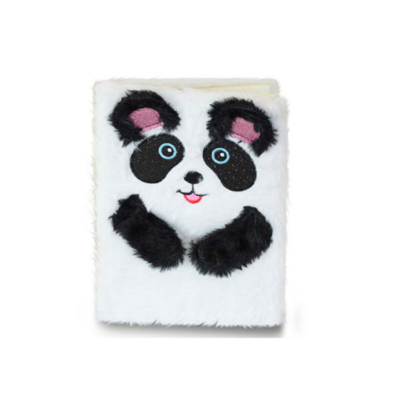 Фото - Блокнот хутряний 21*15см, 36К, 80 арк, в лінію з малюнком Панда 60204 Фото - Блокнот хутряний 21*15см, 36К, 80 арк, в лінію з малюнком Панда 60204