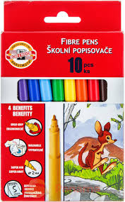 Фото - Фломастери 7710CB, набір 10 кол, картон  (уп.12) 10336