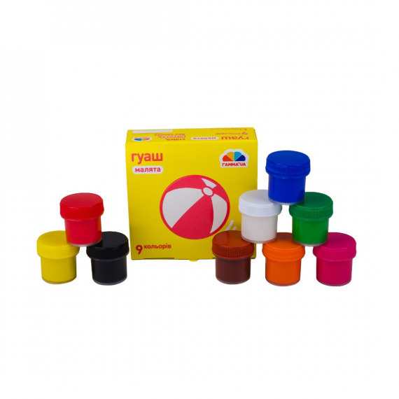 Фото - Фарби гуашеві  9 кол/10 мл, Малята 51884
