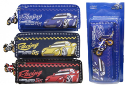 Фото - Пенал на 2 блискавки, принт Автомобілі 62547