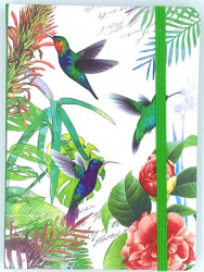 Фото - Блокнот на гумці 175x127mm, 78 л, 70г, клітинка, тв.обкл.Birds 43000