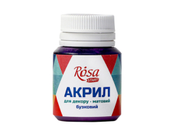 Акрил для декору  36, Бузковий, матовий, 20 мл, ROSA TALENT