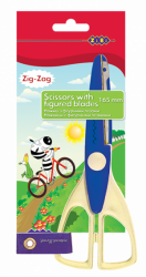 Ножницы детские "зіг-заг" 165мм, синий (уп.12/ящ.144)