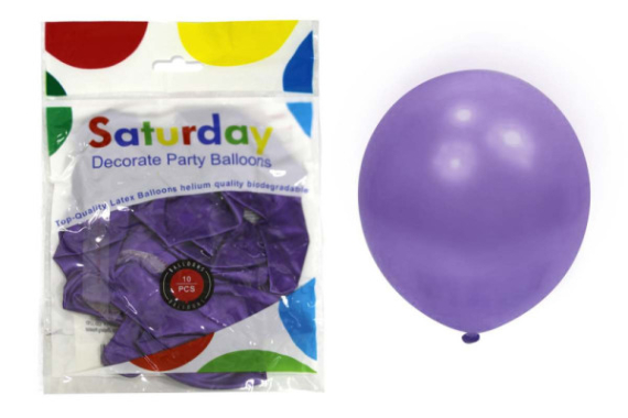 Фото - Кульки перламутрові 12' 2,8 грама 10 шт Фіолетові 12пач/в уп 63987