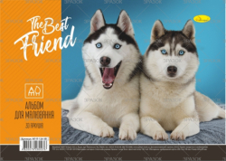 Альбом для малювання, лаковка, 30 арк., 120 г/м2,  пружина (уп.16)