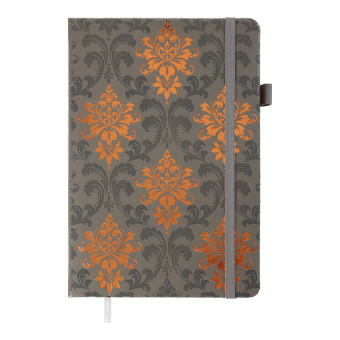 Фото - Блокнот діловий ROYAL А5, 96л, клітинка, обкладинка штучна шкіра, сірий 61620 Фото - Блокнот діловий ROYAL А5, 96л, клітинка, обкладинка штучна шкіра, сірий 61620