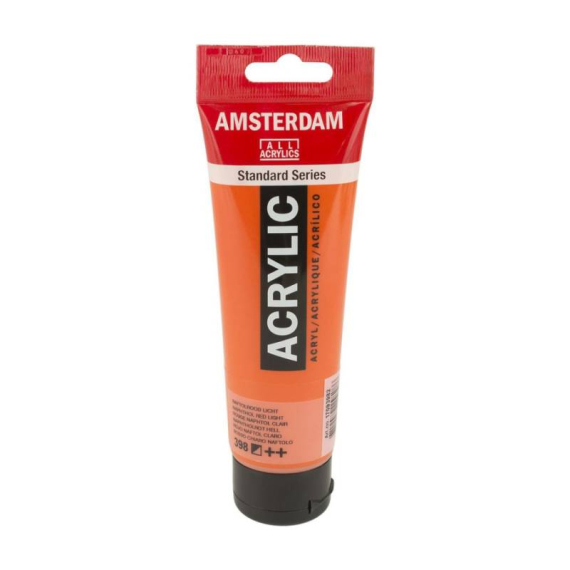 Фото - Фарба акрилова AMSTERDAM, (398) Нафтоловий червоний світлий, 120 мл, Royal Talens 48587