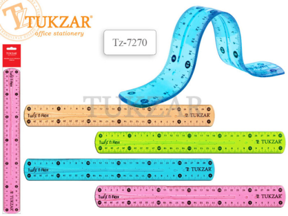 Фото - Лінійка пластикова гнучка 30 см (уп.36) 27413 Фото - Лінійка пластикова гнучка 30 см (уп.36) 27413