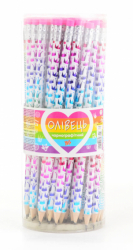 Фото - Карандаш ч/гр круглый с ласт.в пл. тубе, 72шт/уп (фольга) 34727