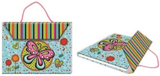 Фото - Блокнот-сумочка дитячий 190x140mm, 70g, 80 л, метелик 36313