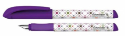 Фото - Ручка перова Schneider PATTERN . Гумовий грип,  ірідієвий кінчик. Колір корпусу біло-фіолетовий. 10052