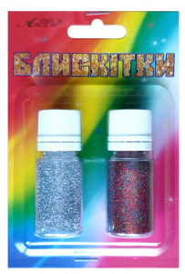 Фото - Блискітки НАБіР 26 7гр. 2шт. срібл.гол+мікс А-996 1/12 42166 Фото - Блискітки НАБіР 26 7гр. 2шт. срібл.гол+мікс А-996 1/12 42166