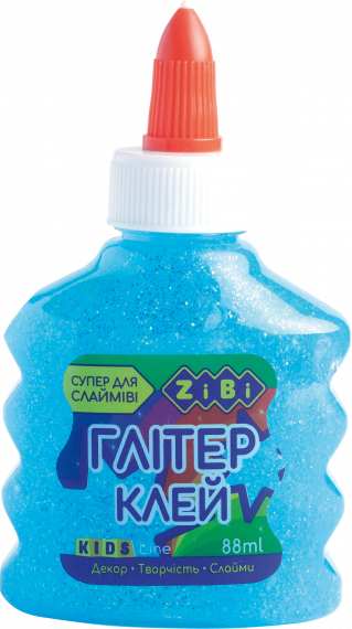 Фото - Клей неон гліттер блакитний на PVA-основі, прозорий, 88 мл 50709 Фото - Клей неон гліттер блакитний на PVA-основі, прозорий, 88 мл 50709