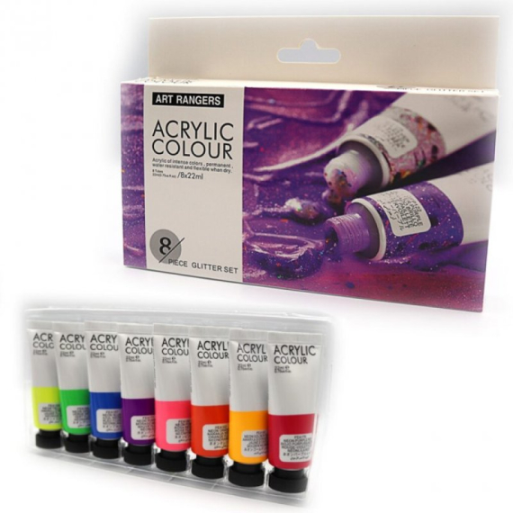 Фото - Фарби акрилові Неон 'Art ranger',пластик туб, підкладка, 8кол*22мл, 32KRFEA0822-N 56509 Фото - Фарби акрилові Неон 'Art ranger',пластик туб, підкладка, 8кол*22мл, 32KRFEA0822-N 56509