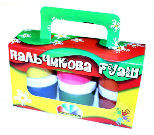Фото - Пальчикова гуаш 6 кол. 360 мл Гамма укр. 20399 Фото - Пальчикова гуаш 6 кол. 360 мл Гамма укр. 20399