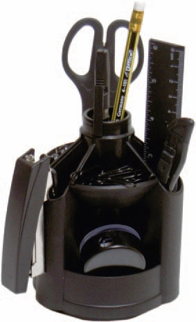 Фото - Набір настольний, 12 пр., 'вертушка' , чорн., 4-415, 4OFFICE 2012 Фото - Набір настольний, 12 пр., 'вертушка' , чорн., 4-415, 4OFFICE 2012