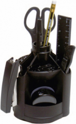 Фото - Набір настольний, 12 пр., 'вертушка' , чорн., 4-415, 4OFFICE 2012