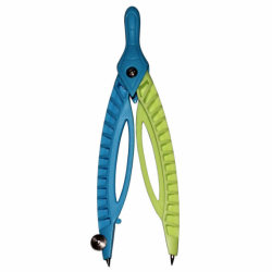 Циркуль пластик., 120мм, в вініл. чохлі, зелен/блакитн, ЦР03-04, Умка