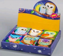 Фото - Блокнот дитячий 83x60mm, 60g, 40 л, Совки /48 в дісплеї/ 35178