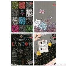 Фото - Зошит А4 BlacSketch, 16арк клеєний планшет, чорний офсет 80г/м2, обкл. вибір. лак,(уп.16) 40560