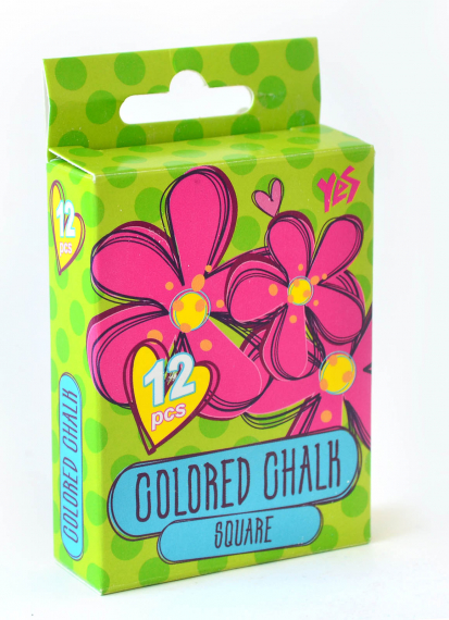 Фото - Мел цветной квадратный 12 шт. 'Flowers' (уп.12) 38356 Фото - Мел цветной квадратный 12 шт. 'Flowers' (уп.12) 38356