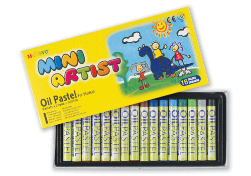 Фото - Пастель олійна  MINI 16кол., MOPS-16, MUNGYO 24379