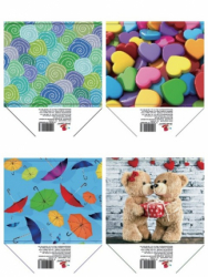 Фото - Пакет паперовий 14,6х11,4х6,4 см диз АРЕ2833 АРЕ2835  АРЕ2837 АРЕ2839 50816