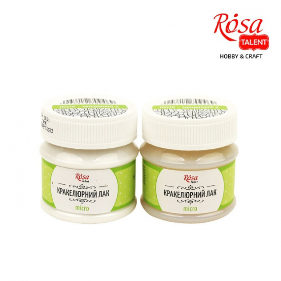 Фото - Набір двокомпонентний кракелюр 'Micro', 50 мл, ROSA TALENT 45544