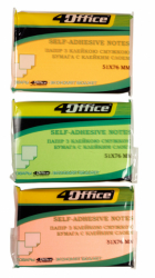 Фото - Папір кл.,51х76мм, 80арк., неон, кол. асорті, 4-422, 4OFFICE 32961