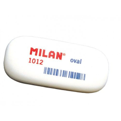 Фото - Гумка овальна біл. 'TM MILAN' 6,2*2,8*1,2см (уп.12)CMM1012 8313