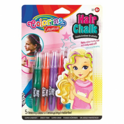 Крейда для волосся олівці, 5 кол. стандарт COLORINO /6/