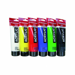 Фото - Фарба акрилова AMSTERDAM, (105) Білила титанові, 120 мл, Royal Talens 48540