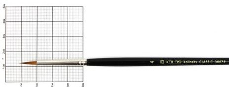 Фото - Колонок круглий, Classic 3007R, №4, к.р. пензель KOLOS 58779