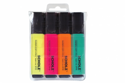 Фото - Набір текстмаркерів, 4шт, 1-5мм, 210, SOZ 1743
