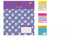 А5/12 кос. без д/л YES Shine bright, зошит учнів.(уп.25/ящ.500)