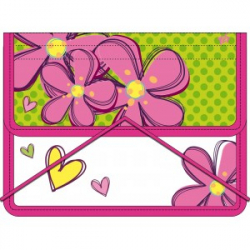 Фото - Папка для тетрадей пласт. на резинке  В5  'Flowers' 31983