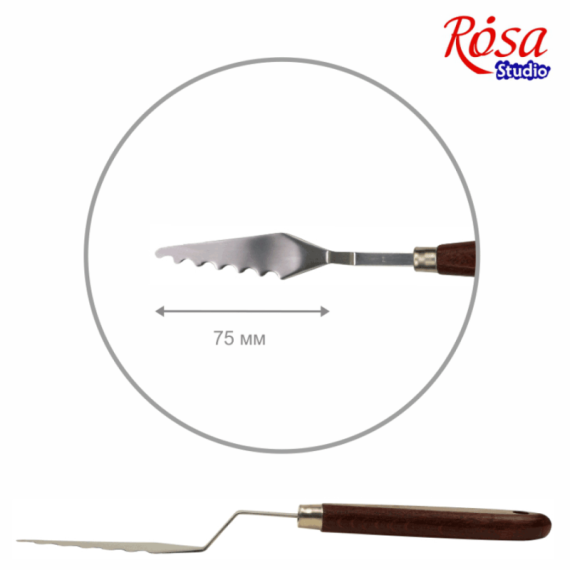 Фото - Мастихін ROSA Studio ArtWork №6 хвилястий, довжина 7,5см 56364