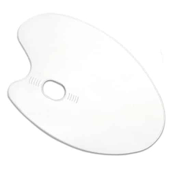 Палітра № 4  овал, Біла, без лунок,  40*28см.  К-3070м (уп.5/ящ.50)