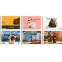 Альбом для малювання, спiраль, 20арк., 120г/м2, Школярик, ВД-лак + глітер(уп.9/ящ.108)