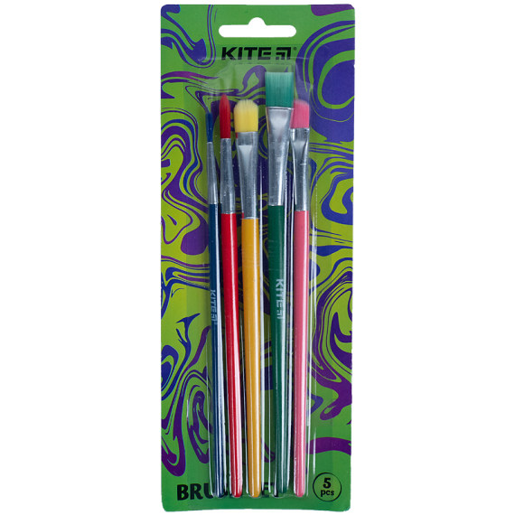 Фото - Набір із 5-ти пензлів синтетика 60510 Фото - Набір із 5-ти пензлів синтетика 60510