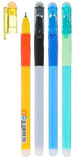 Фото - Ручка гелева пиши-стирай з гумовим грипом 0,5мм синя 12шт/уп. 63752 Фото - Ручка гелева пиши-стирай з гумовим грипом 0,5мм синя 12шт/уп. 63752