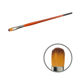 Фото - Пензель Синтетика овальна, Carrot 1097FR, № 8, к.р. KOLOS/ArtMaster (6/12) 20482