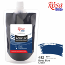 Фото - Фарба акрилова,200 мл, Синя, ROSA Studio 54802 Фото - Фарба акрилова,200 мл, Синя, ROSA Studio 54802
